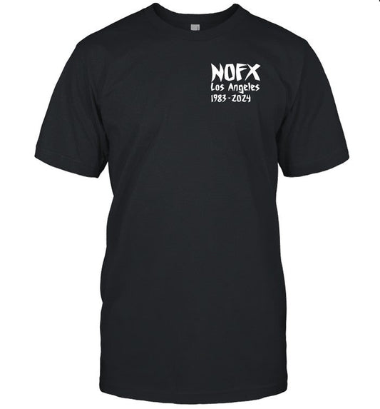 Nofx Final Tour 2024 Los Angeles San Pedro CA T Shirt