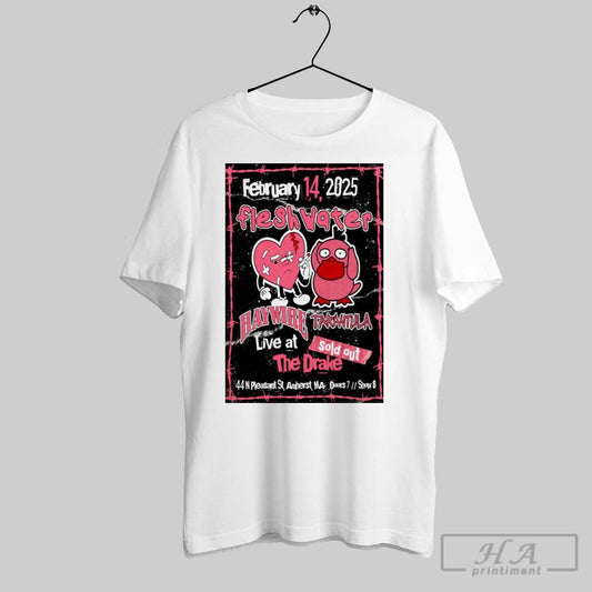 Poster Haywire At 44 N Pleasant St In Amherst Ma On February 14 2025 Tour T Shirt