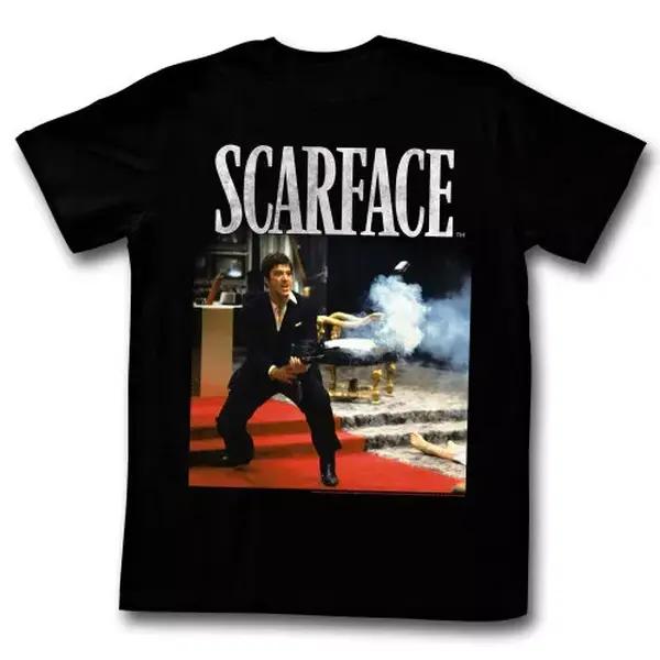 Hot Scarface Hello Friend Black T-Shirt Cotton T-shirt All Size