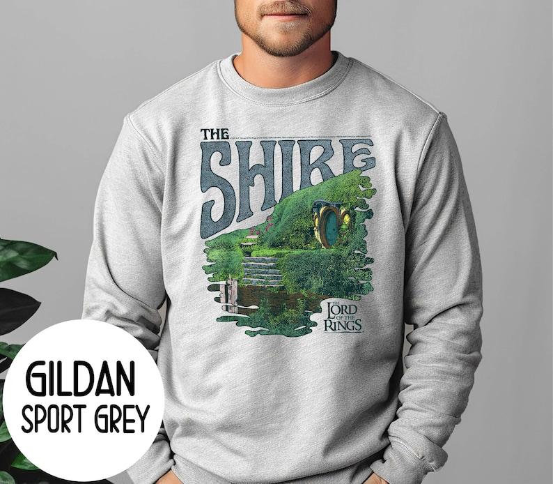 The Shire The Lord Of The Rings Sweatshirt, Christmas Gift for Hobbit Lovers, Merch Tolkien Aragorn T-shirt Hoodie, LOTR Shirt For Movie Fans
