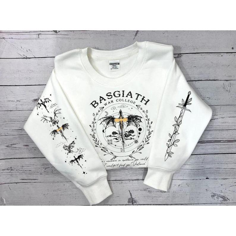 Fourth Wing Sweatshirt, Basgiath War College, Dragon Rider, Xaden Riorson, Violet Sorrengail, Riders Quadrant, Fantasy reader, Bookish Shirt