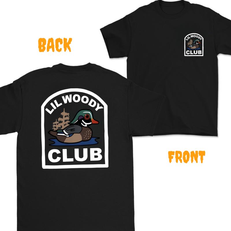 Lil Woody Club SHort  Sleeve Tee ,Vintage T-shirt - Unisex, T-shirt 2 side - T-shirt For Men , Unisex T-shirt, Classic Cotton