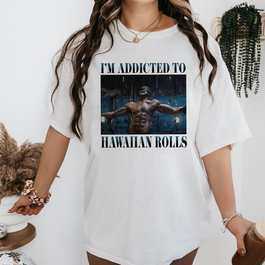 I'm Addicted To Hugh Jackman's Hawaiian Rolls Shirt, Hugh Jackman Hot Shirt, Hugh Jackman Abs Cotton Fabric Everyday Wear