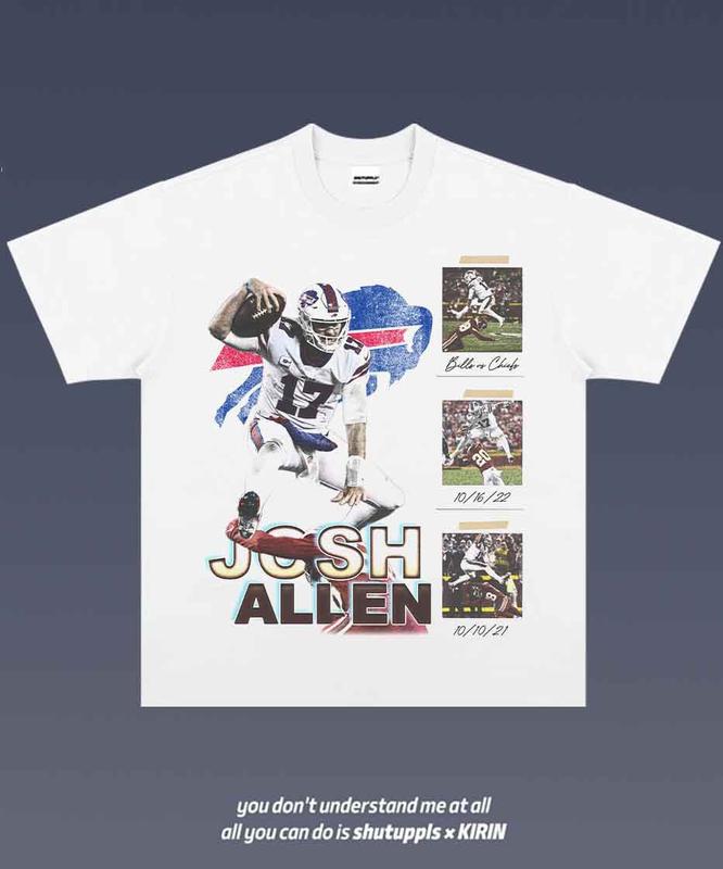 JOSH ALLEN 1.8 VINTAGE TEE  UNISEX GRAPHIC T-SHIRT