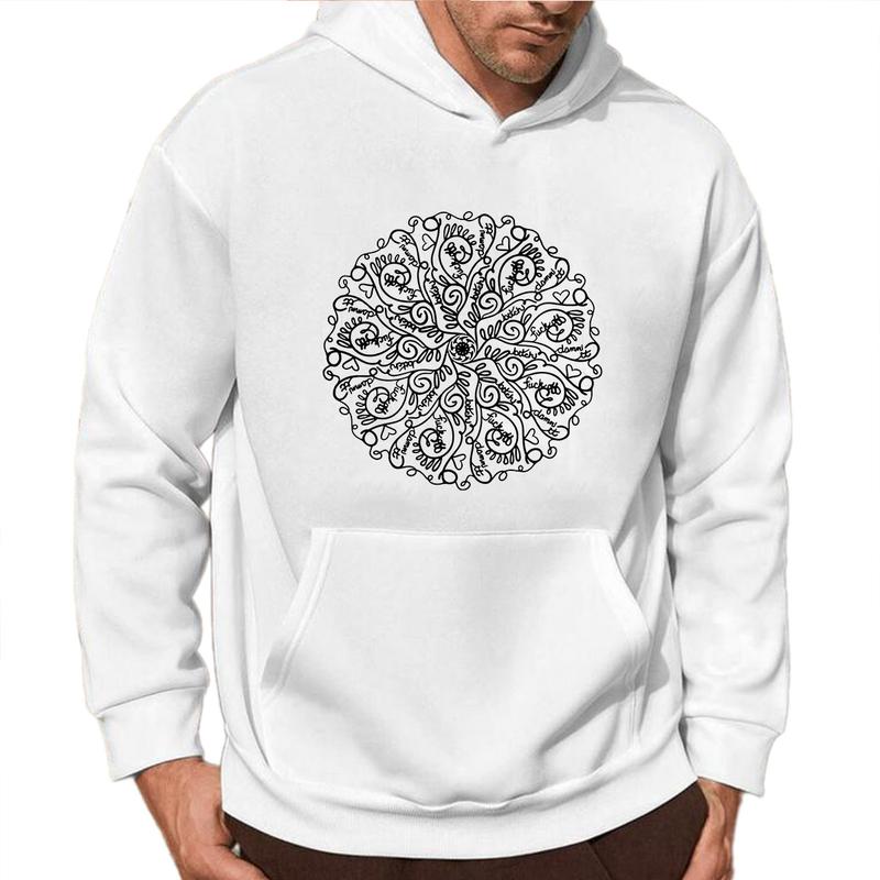 Curse Word Mandala Hoodie, fall and winter hoodie, Funny Gift for Men for Women