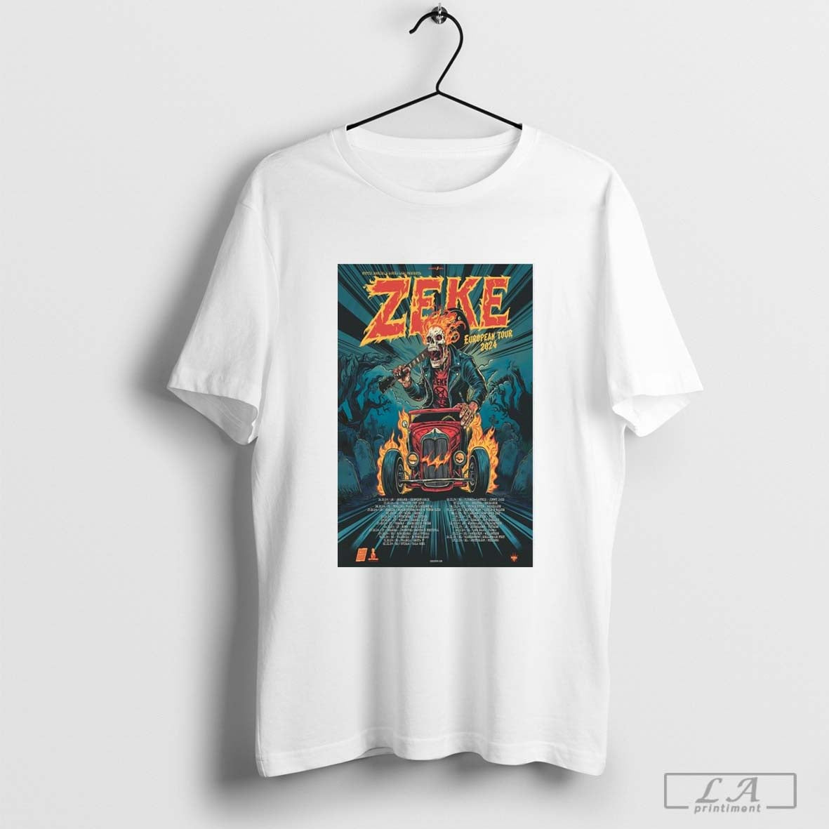 Poster Zeke European Tour 2024 t-shirt