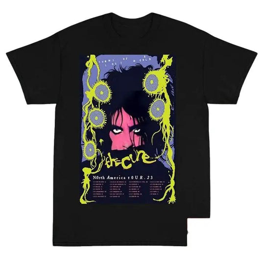 The Cure Shirt Shows Of A Lost World Tour 2023 Unisex T-shirt Fullsizes Cotton Fabric