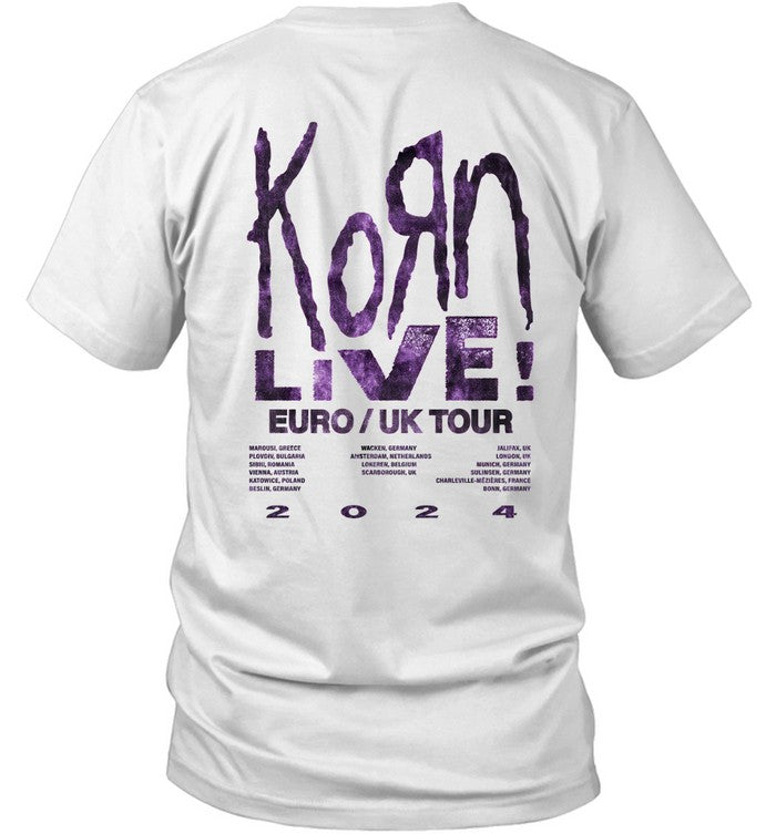 Korn Admat Live EUUK Tour 2024 Artist T Shirt