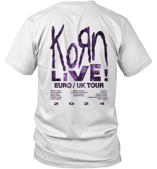 Korn Admat Live EUUK Tour 2024 Artist T Shirt