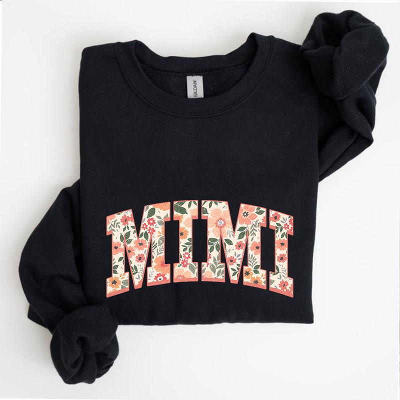 Floral Mimi Sweatshirt, Cute Nana Sweatshirt, Mother's Day Gift