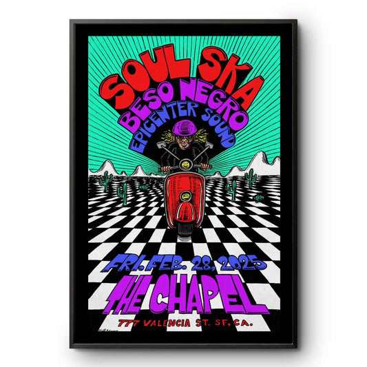 February 28 2025 Soul Ska With Beso Negro And Epicenter Sound San Francisco CA The Chapel Poster