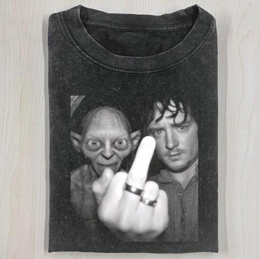 THE LORD OF THE RINGS Middle Finger TEE, THE LORD OF THE RINGS Funny Shirt, Movie Shirt, Halloween Shirt, Unisex T-Shirt, Gift For Men Women