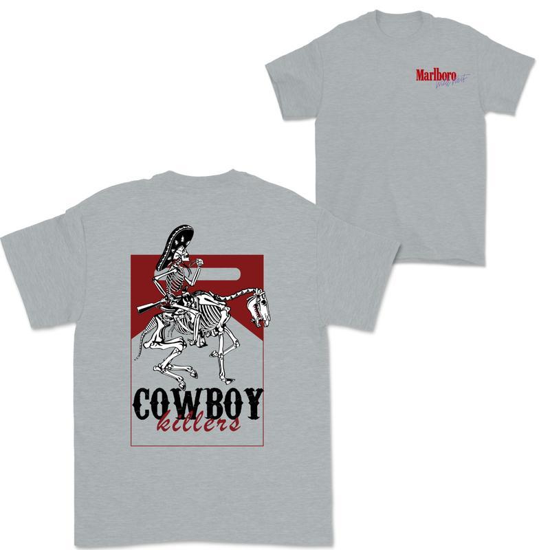 BEER, Halloween, Vintage Marlboro Cowboy Wild West Shirt, Country Music, Fashion Top for Daily Wear, Classic Cotton Unisex, High-Quality Printing, All