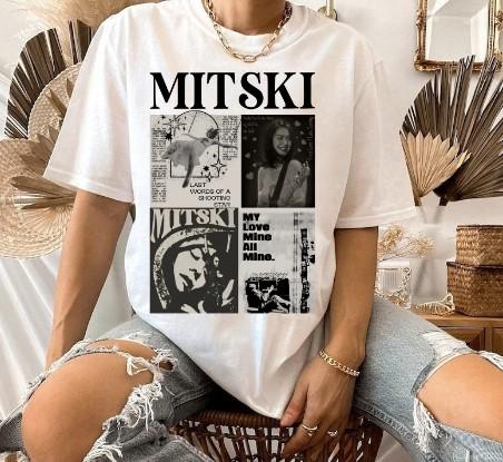 Vintage Mitski Album Cover T-Shirt Mitski Music Cotton  All Size Men Women Shirt