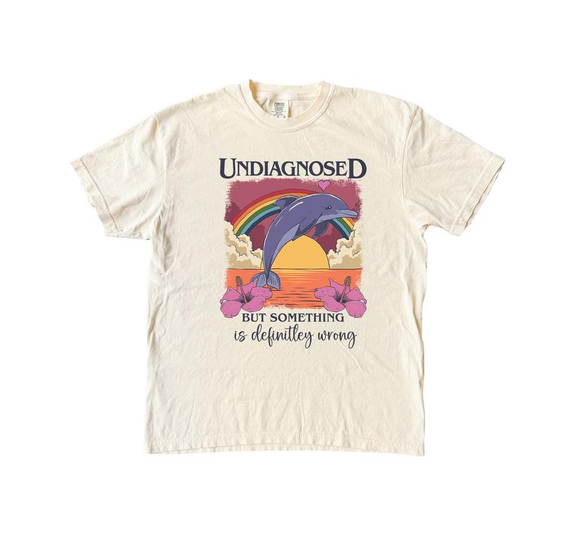 Undiagnosed Dolphin T Shirt, Mental Health Shirt Comfort Colors T-Shirt
