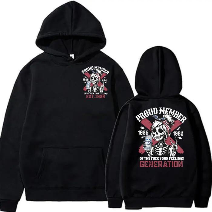 (HOODIE) Gen X customized Gen X BL beer proud member Hoodie, Customize Gen X TShirt Raised On Hose Water And Neglect T-Shirt - Vintage Inspired Funny Saying Sarcasm Quotes Shirt - Fit, Casual