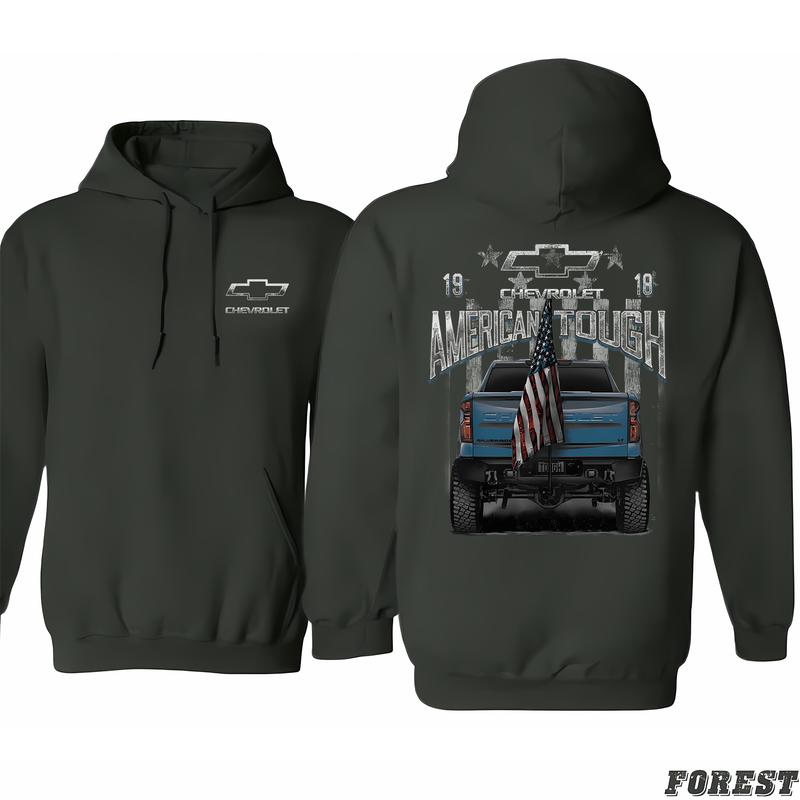 Chevrolet - Silverado 1500 American Tough Hoodie, Colorful Varieties, Find Your Signature Look, Fashion Without Borders, Classic Cotton, Unisex