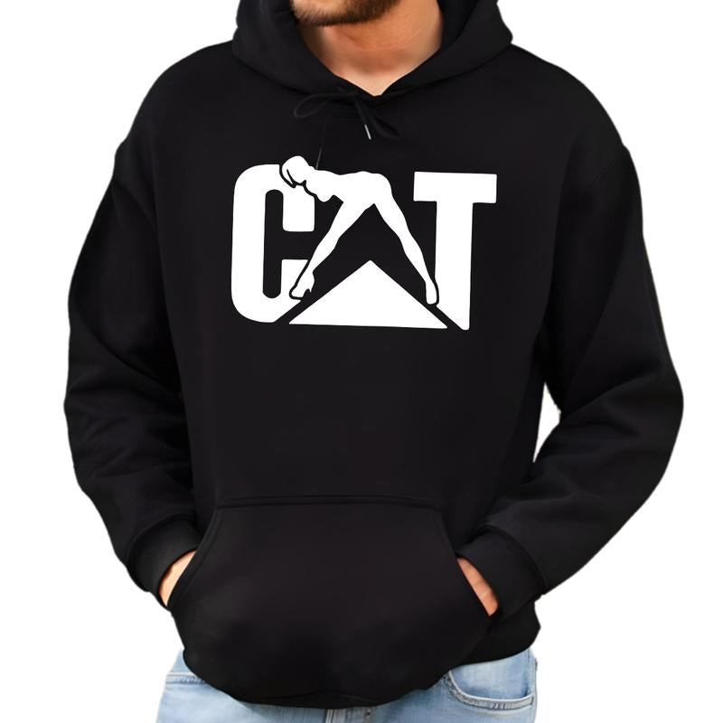 Cat With Woman Hoodie Unisex Classic Fabric