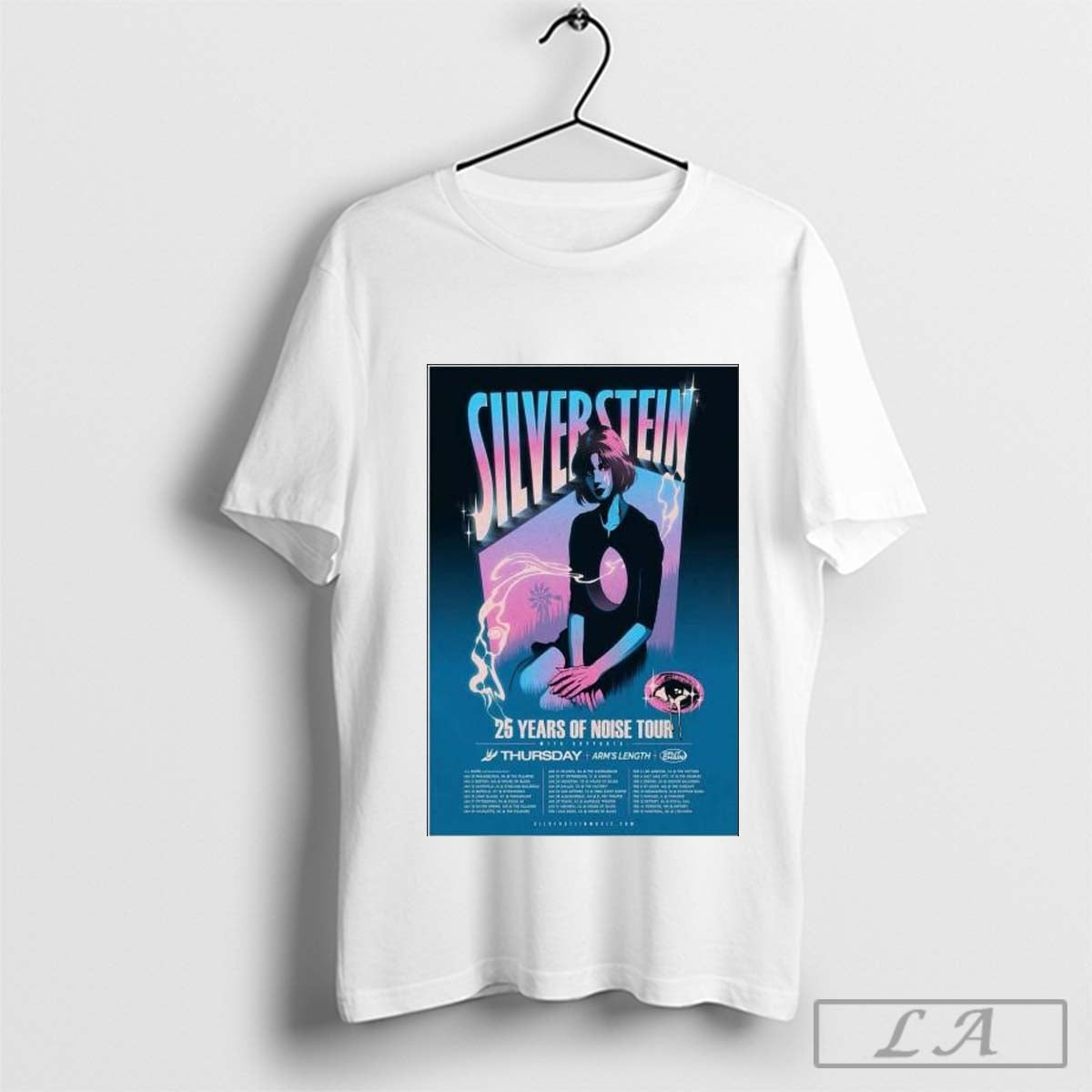 Silverstein 25 Years OF Noise Tour 2025 Poster T-shirt