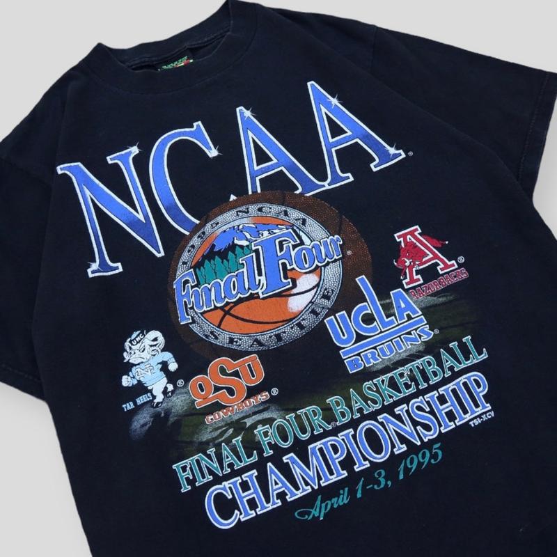 1995 NCAA Final Four Championship Vintage T-shirt Menswear Top