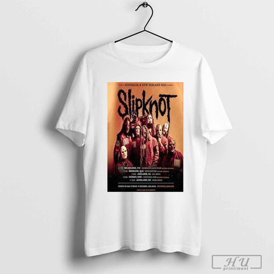 Slipknot Australia And New Zealand 2025 Tour t-shirt