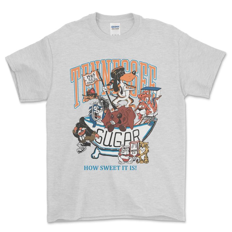 Tennessee Vols SEC Champions 1985 T-Shirt, graphic vintage sports tees for men