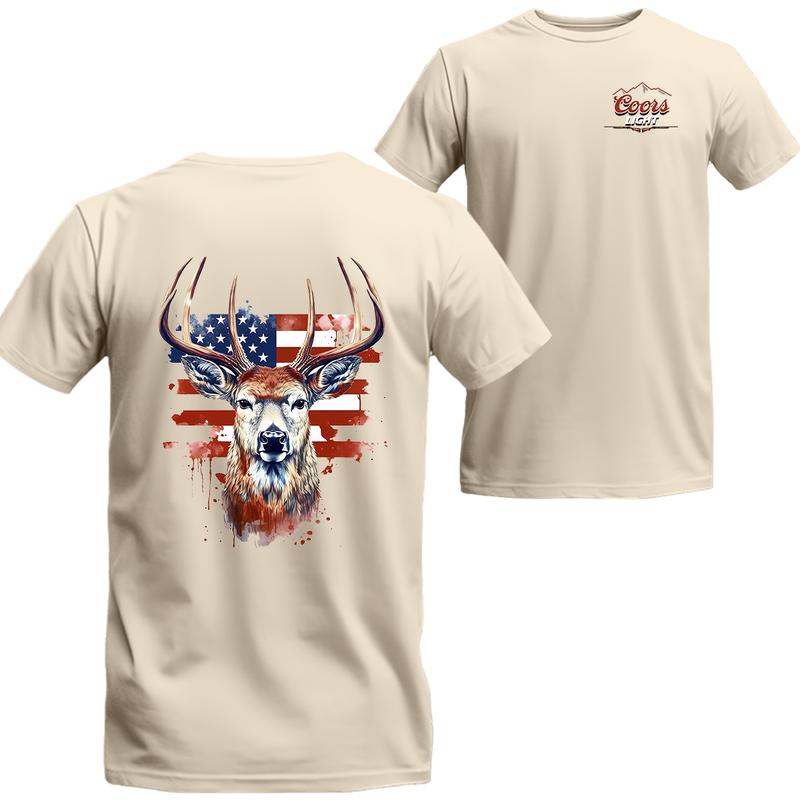 Coors Light Hunting Deer T-Shirt, Gifts for Him, Unisex T-shirt For Men, For Women