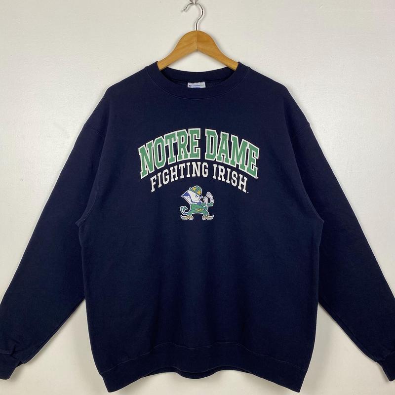 Vintage NCAA University of Notre Dame Sweatshirt, â€˜Fighting Irishâ€™ Crewneck Sweatshirt, Gift For Sport Fans