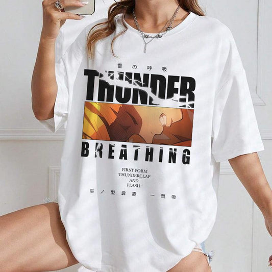 Zenitsu Thunder Breathing Sweatshirt Hoodie,  Zenitsu Agatsuma Shirt , Demon Slayer t-shirt, Kimetsu no Yaiba Shirt, Anime sweatshirt hoodie, Anime lo