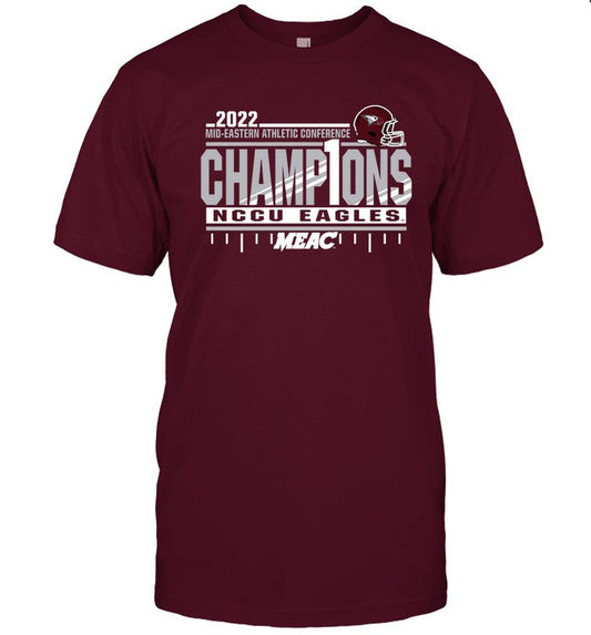 2022 North Carolina Central Eagles MEAC Champions T-Shirt
