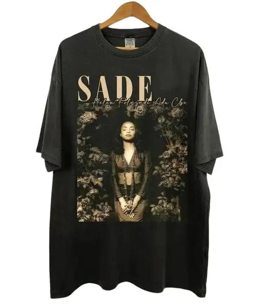 Sade Adu Helen Tshirt, Sade Graphic Shirt, Retro SADE Shirt, Sade Fan Gift, Sade Tour, Sade Concert Merch, Gift for her, Gift for him Menswear Top Und