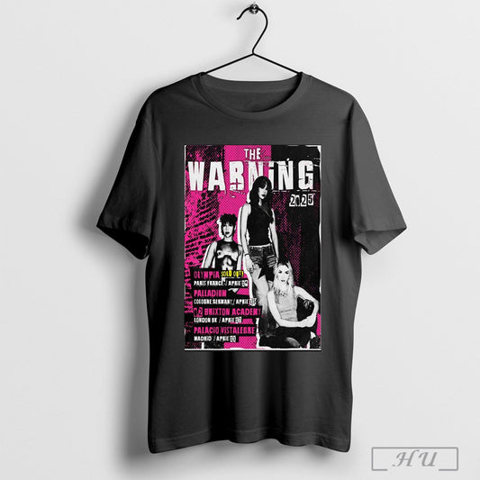 Poster The Warning 2025 European Tour Olympia Paris France April 12