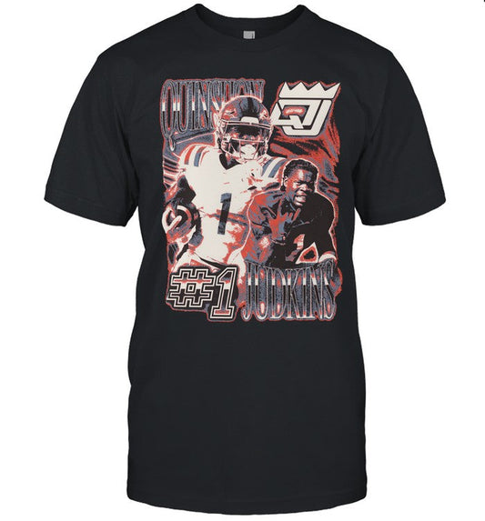 Limited Quinshon Judkins #1 Vintage Shirt