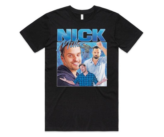 Niicckk Miillerr Homagee T-shirt Tee Top Funny TV Icon Gift Men's Women's Girl 00