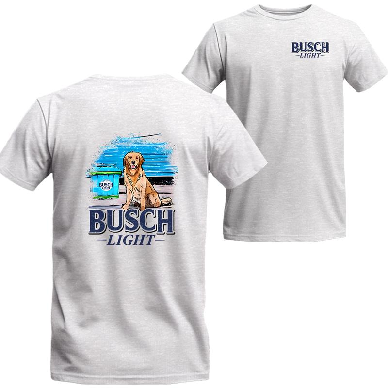 Limited Busch Light Men Best Friend 2 Sided Tee Shirt, Busch Light Short Sleeve Tee, Unisex Shirt