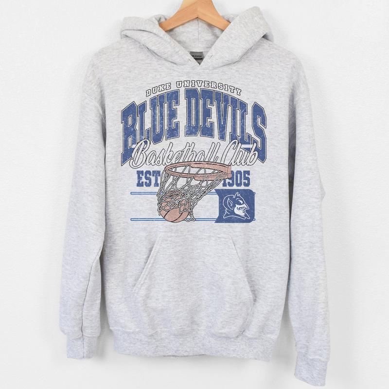 42. Duke Blue Devils NCAA Vintage Basketball Sweatshirt, University Team Fan Apparel, Classic Sports Gift for Enthusiasts