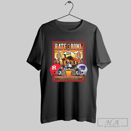 Rutgers Scarlet Knights Vs Kansas State Wildcats Phoenix Az December 20th 2024 Rate Bowl Matchup Camelbak Classic Vintage T Shirt