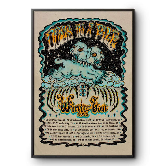 Event Dogs In A Pile Winter 2025 Tour Poster