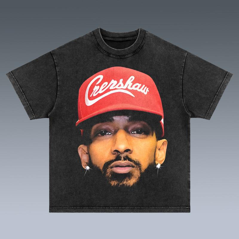 NIPSEY HUSSLE NTT06 2 SIDES Cotton Vintage Shirt To Match Sneaker Hiphop Clothing Rapper Merch Shirt, Hiphop Tour Concert 2024, Gift For Fan Y2K Aesth