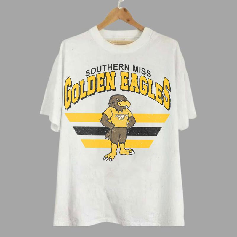Southern Miss Golden Eagles Vintage Football NCAA Sweatshirt-Tshirt-Hoodie, University of Southern Mississippi Unisex Football NCAA Shirt, Unisex Vint