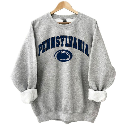 Penn State Nittany Lions Vintage NCAA Football Shirts, Graphic University Basketball Sports Shirt, Gift for Fans, Cotton, Men, Women, Classic