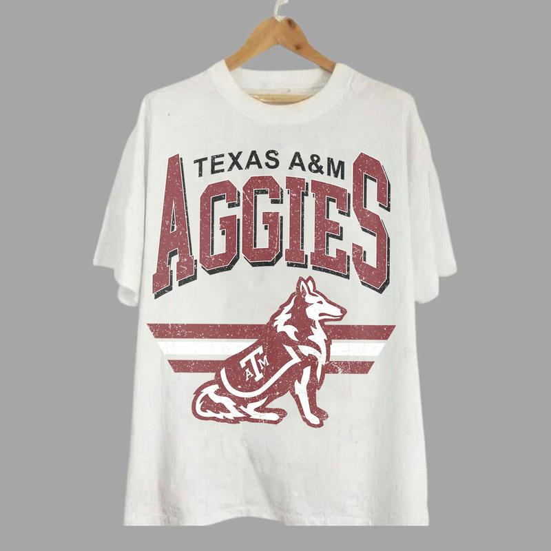 Texas A&M Aggies Vintage Football NCAA Sweatshirt - Tshirt - Hoodie, Texas A&M University Unisex Football NCAA Shirt, Unisex Vintage NCAA Shirt, Class