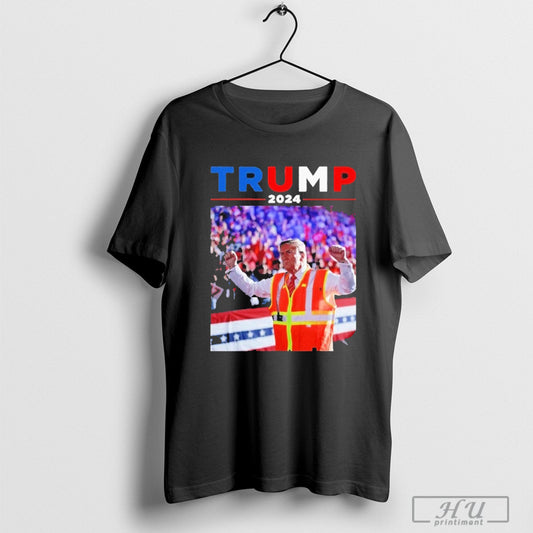 President Trump Garbage Truck Worker Vest Maga 2025 T-Shirt