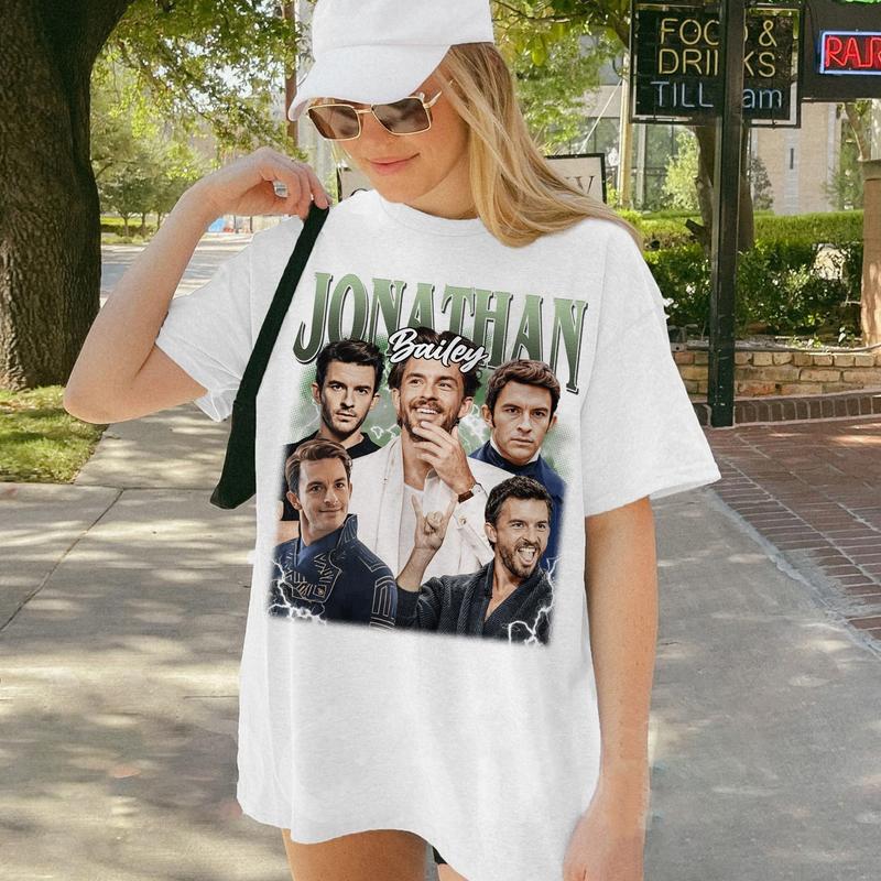 Jonathan Bailey Retro 90s Vintage T-shirt, As Fiyero Prince Wicked Movies,Wizard of Oz, Broadway Merch Shirt, Gift For Movies Lovers Casual Clothing