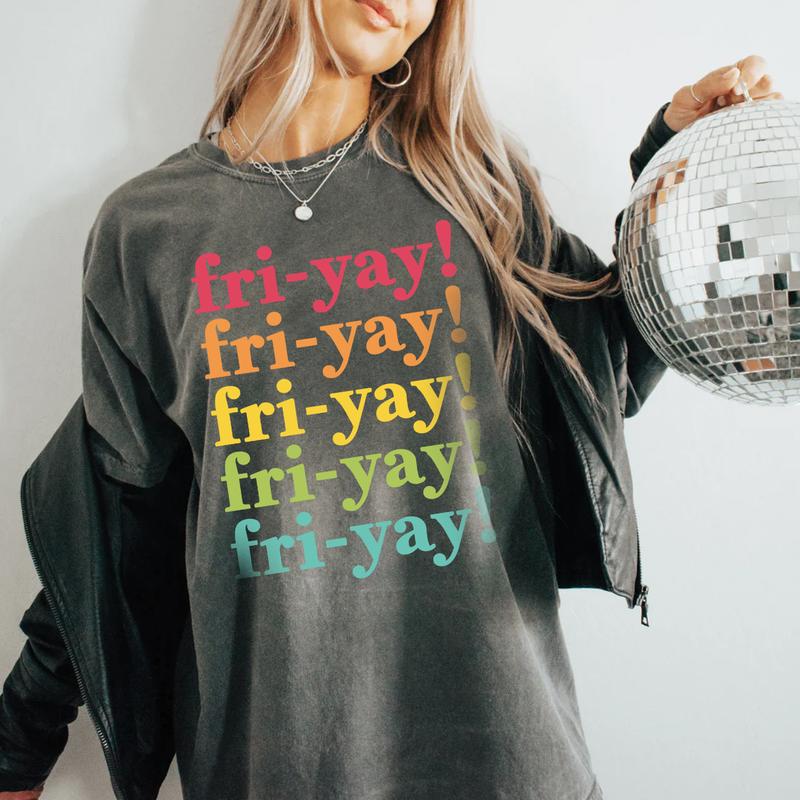 Friyay Shirt, Funny Teacher Shirt, Happy Friday Shirt, Teacher Weekend, Fri-Yay Shirt, Teacher Shirts, Retro Teacher Shirt, Back To School Casual Comf