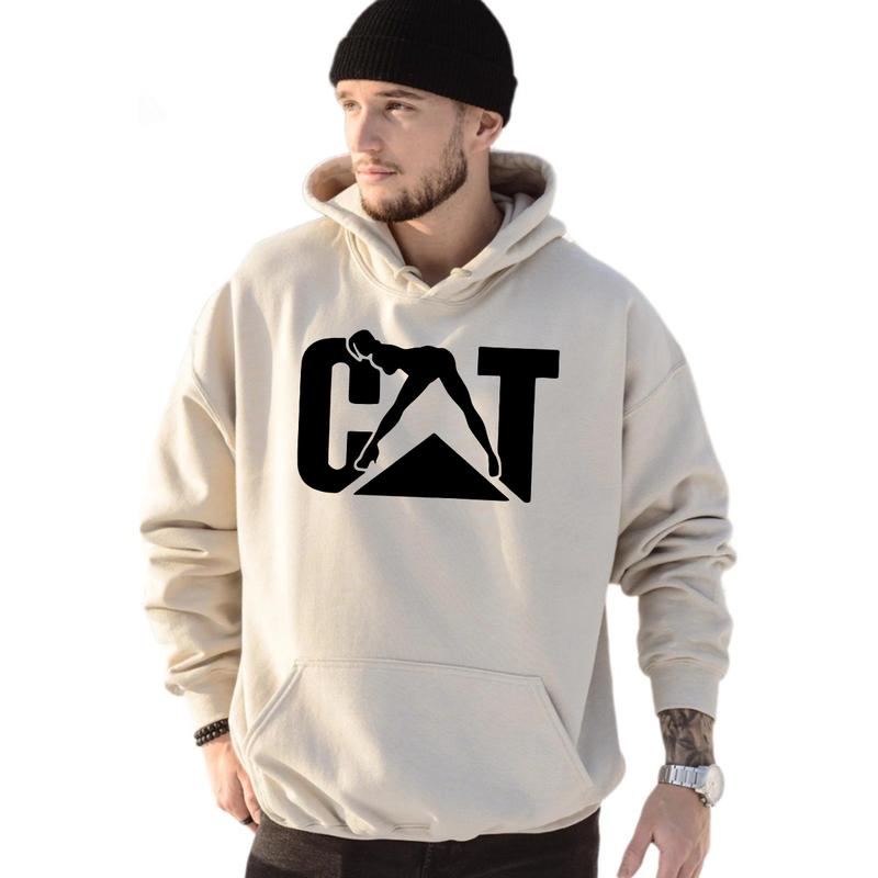 Cat With Woman Hoodie Unisex Classic Fabric