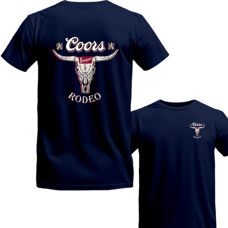 Coors Banquet Rodeo Graphic T-Shirt - Vintage Over Gift For Her Gift 2 Sides TShirt Unisex Shirt Menswear top Underwear Streetwear