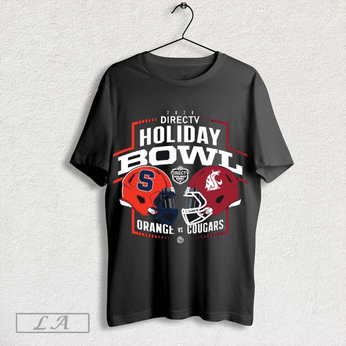 Syracuse Orange Vs Washington State Cougars 2024 Directv Holiday Bowl Heat To Heat Helmet Shirt