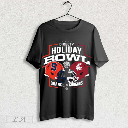 Syracuse Orange Vs Washington State Cougars 2024 Directv Holiday Bowl Heat To Heat Helmet Shirt