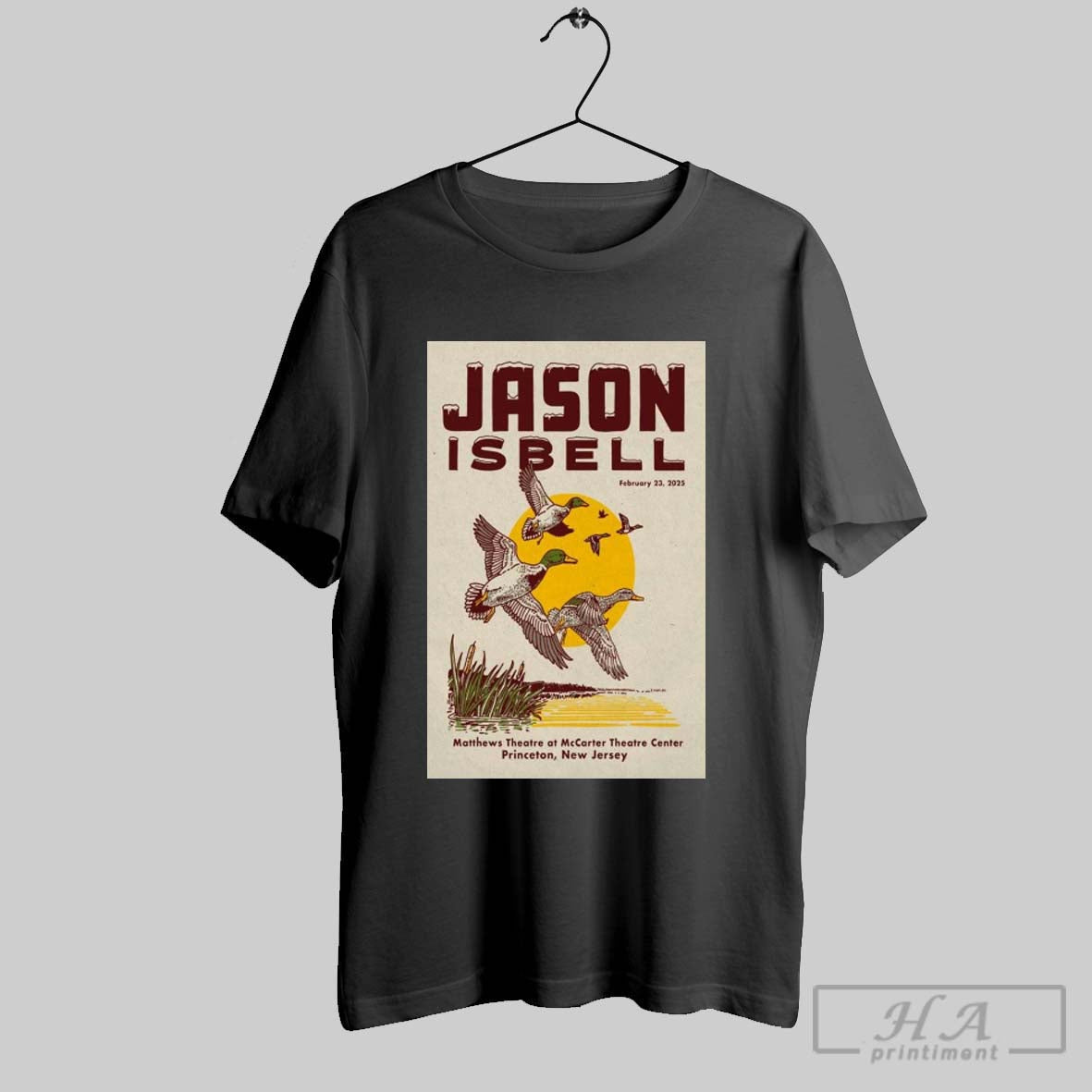 Poster Jason Isbell February 23 2025 Matthews Theatre At Mccarter Theatre Center Princeton Nj T Shirt